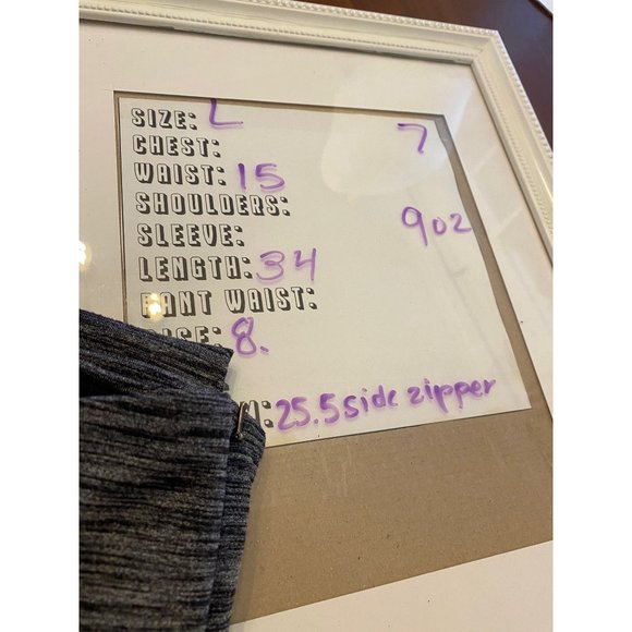 Tuff Athletics Heather Gray Leggings Women's L - Picture 8 of 8